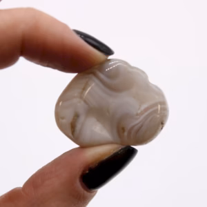 African Tumble Stones - Grey Agate - Botswana - Medium - 12pcs