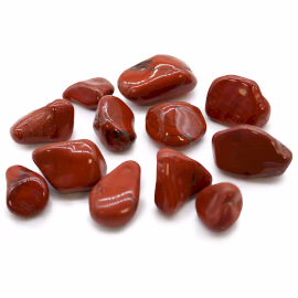 Medium African Tumble Stones - Jasper - Red 12Pcs