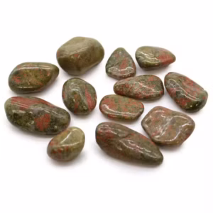 African Tumble Stones - Unakite - Medium - 12pcs