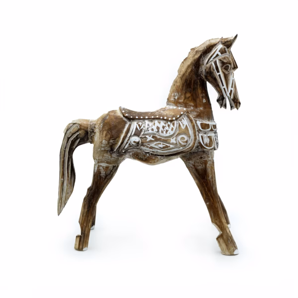 Antikk Hest 25 cm Medium - Bilde 3