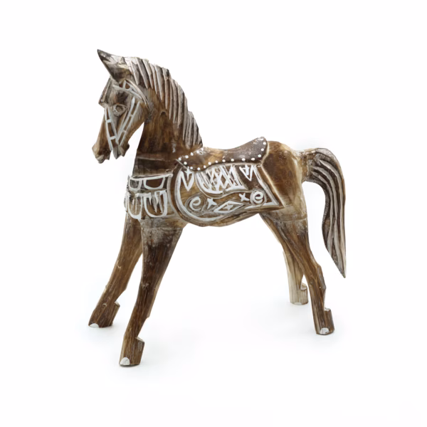 Antikk Hest 25 cm Medium