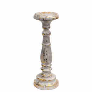 Candle Stand - White Gold - Medium