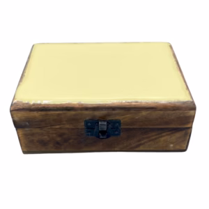 Keramisk Glassert Trekasse - 15x10x6cm - Betong