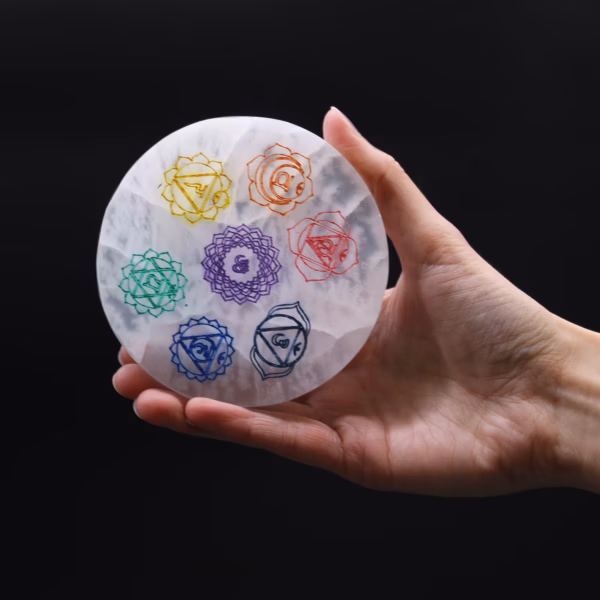 Oppladningsplate 10 cm - Chakra-Design (Col) - Bilde 2