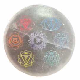 Oppladningsplate 10 cm - Chakra-Design (Col)