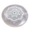 Medium Selenitplatten 10cm -  Lotus Mandala – Bild 4