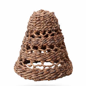 Lampeskjerm I Naturlig Bananblad - H:30xd:26cm