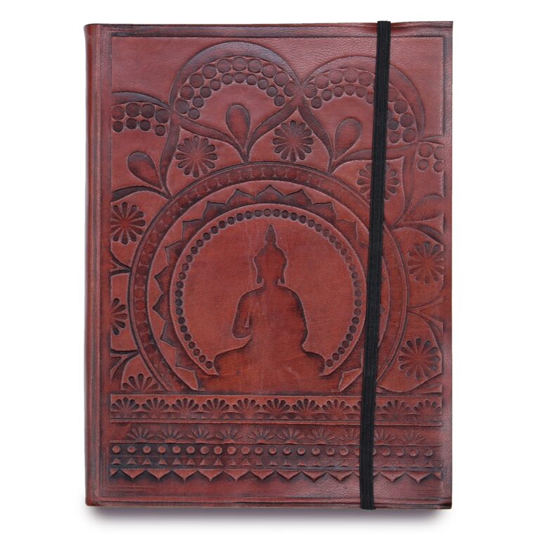 Medium-Notebook-with-strap-Tibetan-Mandala