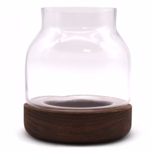 Mediumformet Terarium På Mørkt Tungtre - 16x18 cm