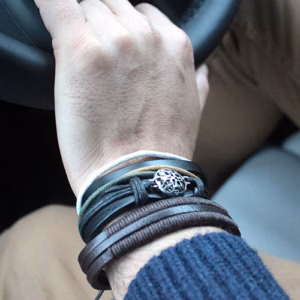 Mens Bracelet Sets - Black & Macho - Asst