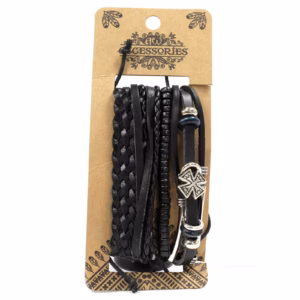 Mens Bracelet Sets - Black & Macho - Asst