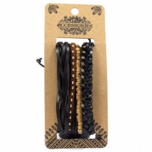 Mens Bracelet Sets - Black & Macho - Asst