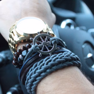 Mens Bracelet Sets - Black & Macho - Asst