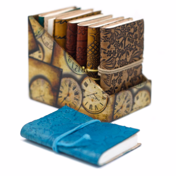 Mini Carnets En Cuir Assortis (4x3") – Image 2
