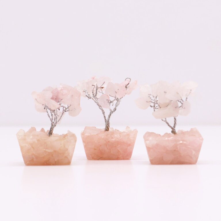 Mini-Gemstone-Trees-On-Orgonite-Base-Rose-Quartz-15-stones