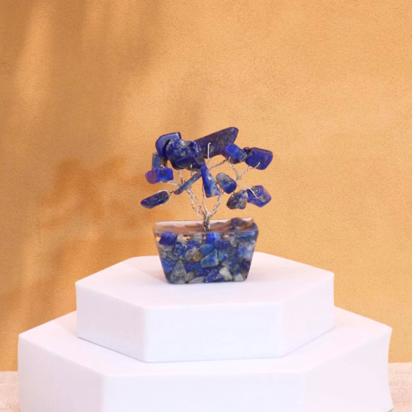 Mini Gemstone Trees On Orgonite Base - Sodalite (15 Stones) - Image 5