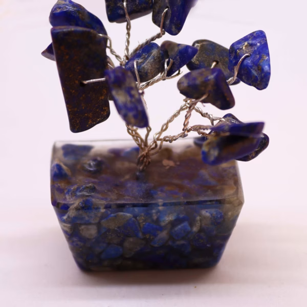Mini Gemstone Trees On Orgonite Base - Sodalite (15 Stones) - Image 6
