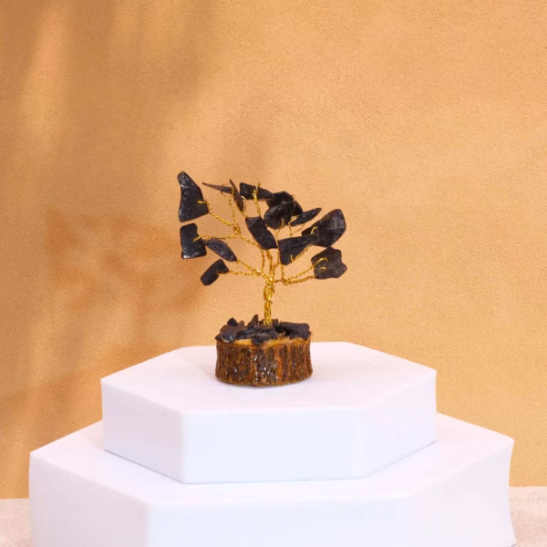 Mini Gemstone Tree På Trefot - Svart Agat (15 Steiner) - Bilde 5