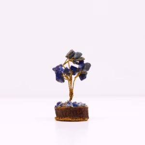 Mini Gemstone Tree På Trefot - Sodalitt (15 Steiner)