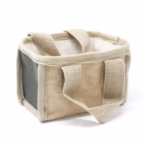 Mini Handlekurv - 16x10x12cm - Kullfarget