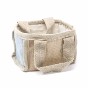 Mini Handlekurv - 16x10x12cm - Blågrønn