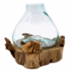 Pecera Grande de Vidrio Fundido - 32cm
