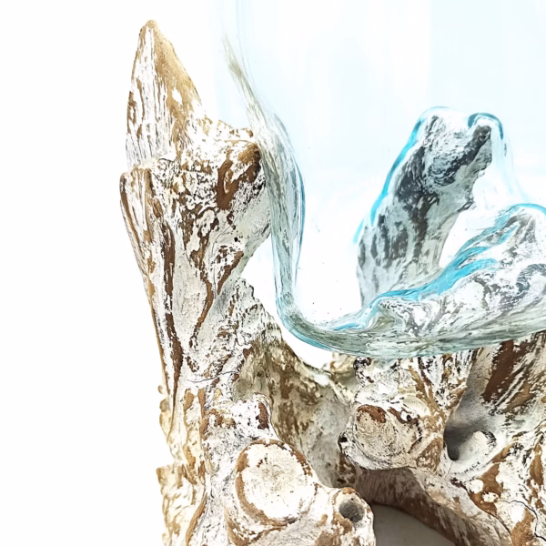 Verre Sur Bois Blanchi - Grand Bol – Image 4