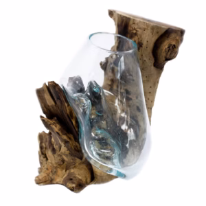 Smeltet Glass På Tre - Hengende Skål
