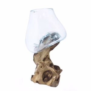 Smeltet Glass På Tre - Medium Skål