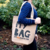 Bolsas de yute ecológico - Mi bolsa - (4 diseños surtidos) - Imagen 4