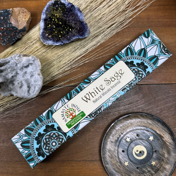 Masala Røkelse Namaste Mandala - Hvit Salvie