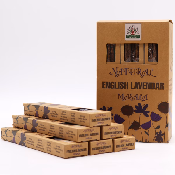 Naturlig Botanisk Masala Røgelse - Engelsk Lavendel - Billede 6