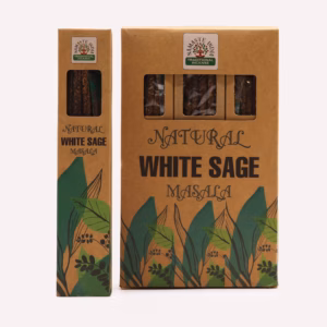 Natürlicher Botanischer Masala - Räucherstäbchen - Weißer Salbei