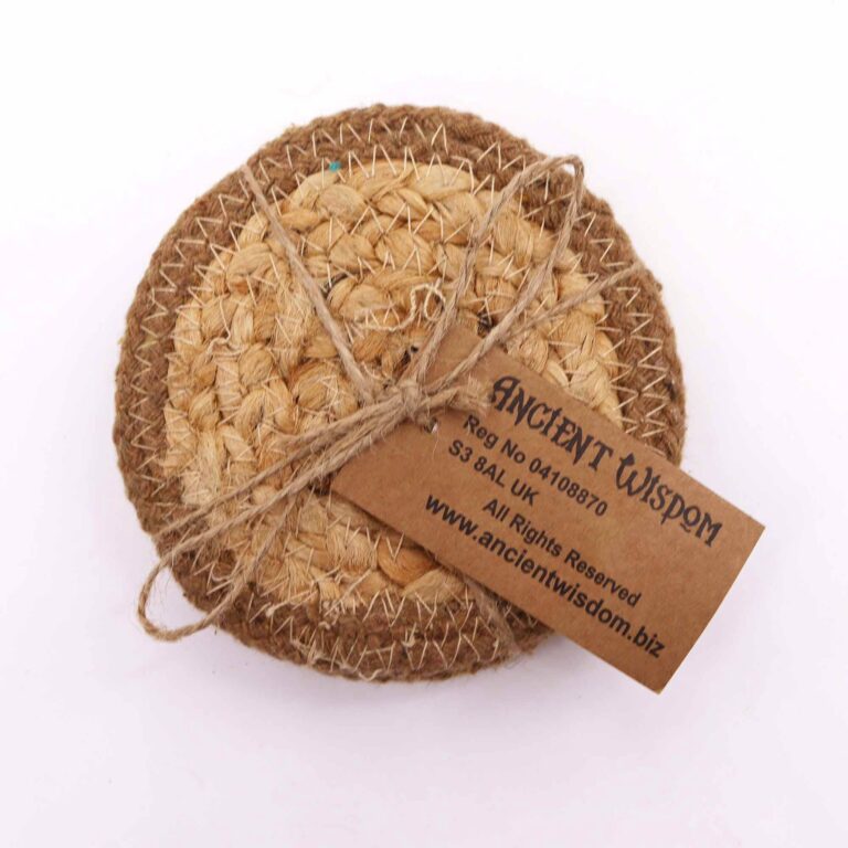 Natural-Coaster-Jute-Cotton-10cm-set-of-4-Natural-Boarder