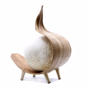 Kokosnøtt Lampe Naturlig - Chocolate Twist