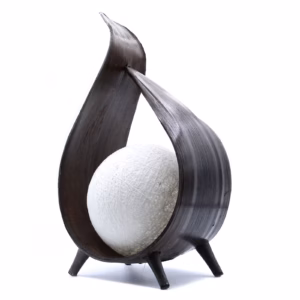 Kokosnøtt Lampe Naturlig - Chocolate Wrapover Twist