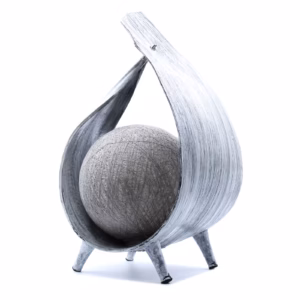 Kokosnøtt Lampe Naturlig - Greywash Wrapover