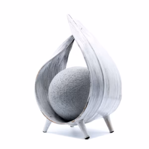 Kokosnøtt Lampe Naturlig - Whitewash Wrapover