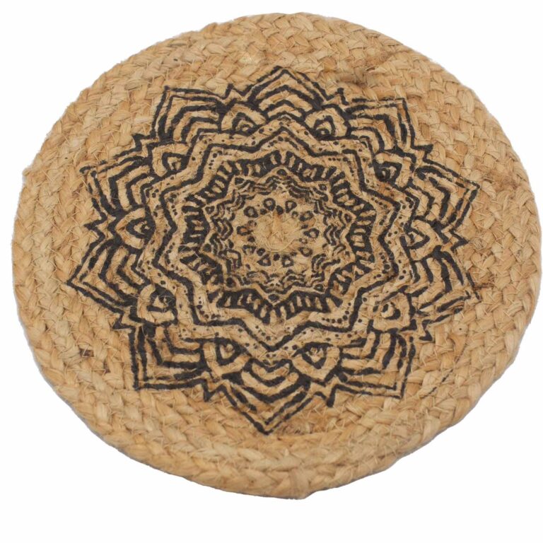 Natural-Place-Mat-Jute-30cm-Mandala-Print