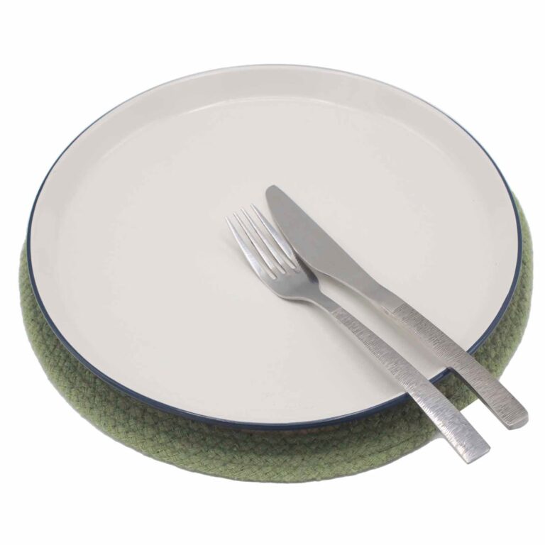Natural-Place-Mat-Jute-Cotton-30cm-Olive-Boarder