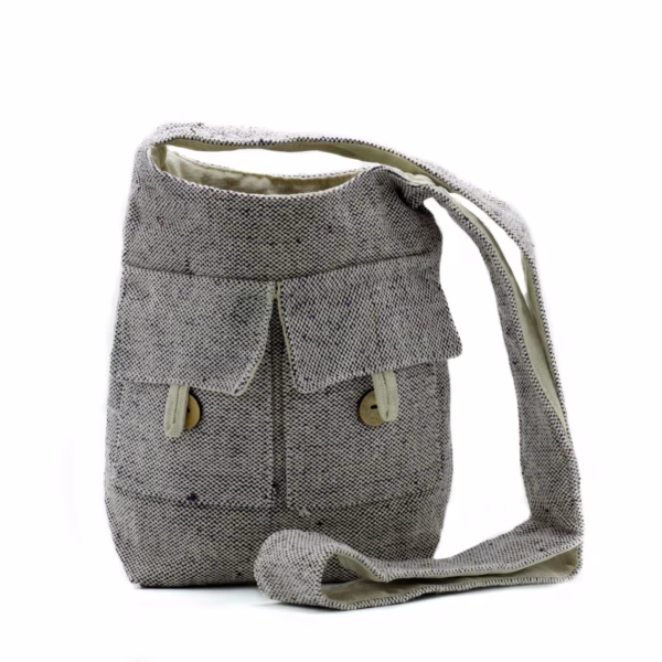 Bolso De Dos Bolsillos - Lavanda Suave - Mediano