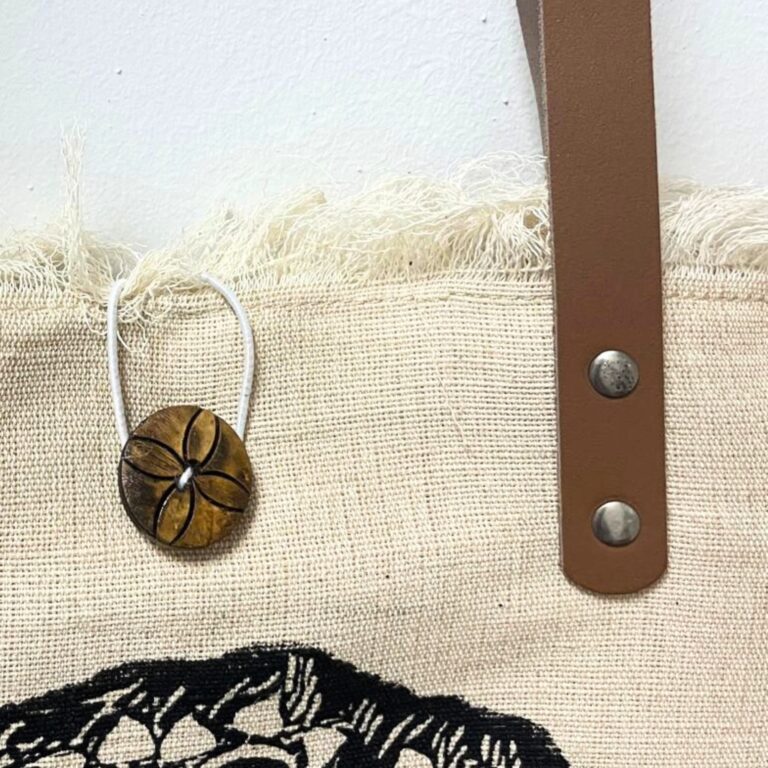 Natural-Tote-Bag-Leather-Handle-Flower-of-Life