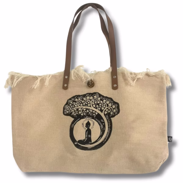 Natural Totebag / Bæreveske Leather Handle - Inspirasjon