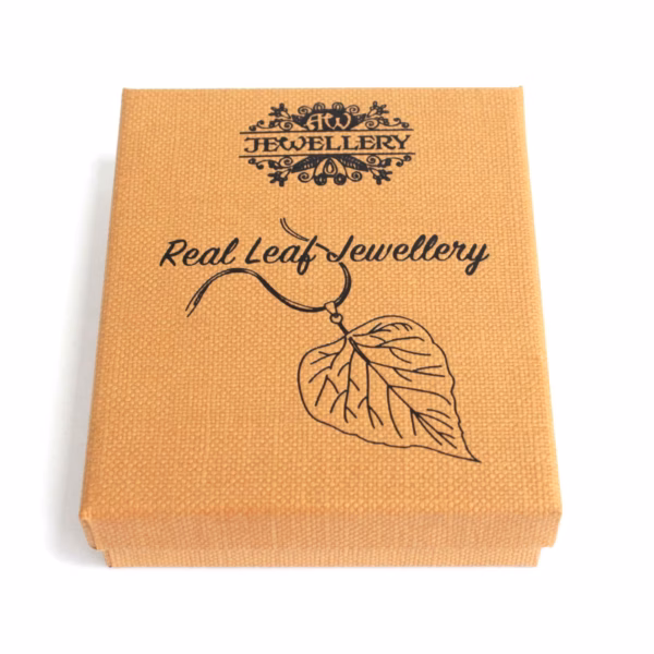 Sæt Med Halskæde Og Øreringe - Bravery Leaf - Pink Gold - Billede 2