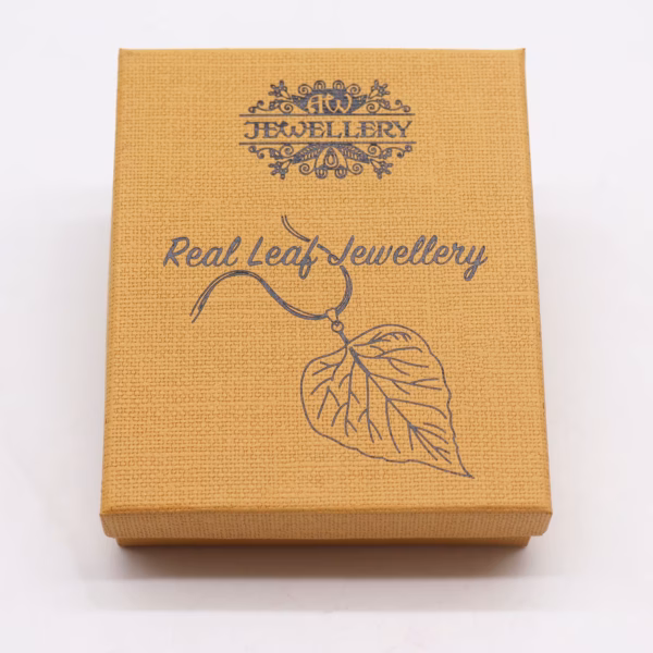 Sæt Med Halskæde Og Øreringe - Bravery Leaf - Pink Gold - Billede 5