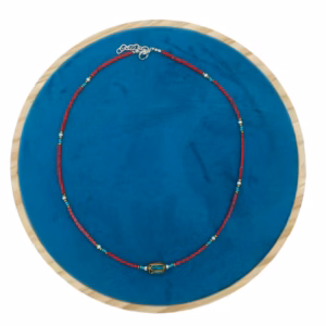 Collar Nepalés de Gemas Extra Finas - Cuenta Tribal de Coral