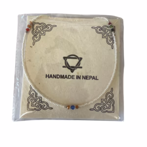 Collar Nepalés de Gemas Extra Finas - Perla y Cuentas Cortadas