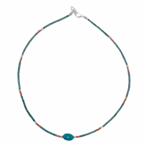 Collar Nepalés de Gemas Extra Finas - Turquesa y Piedra