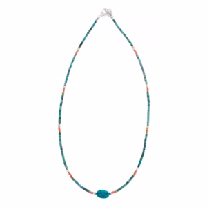 Collar Nepalés de Gemas Extra Finas - Turquesa y Piedra