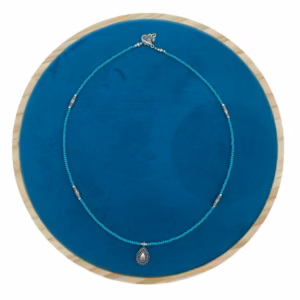 Collar Nepalés de Gemas Extra Finas - Turquesa y Gota
